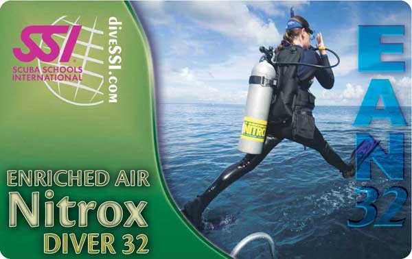 Carte de certification plongée NITROX faite à NEMO33