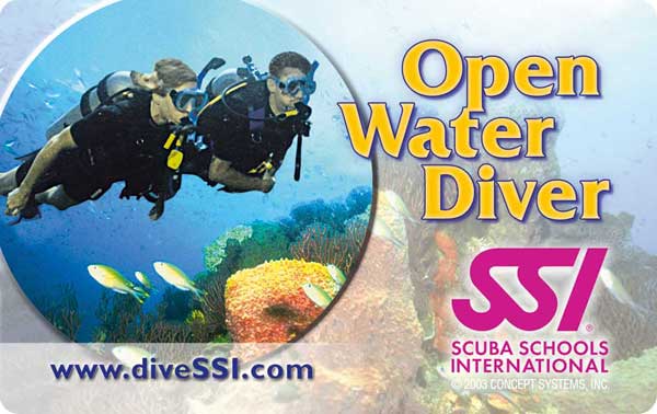 Carte de certification plongée OPEN WATER DIVER faite à NEMO33