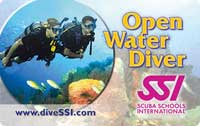 Carte de certification OPEN WATER DIVER