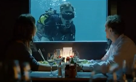 Underwater shooting filming of 'EN CHANTIER MR TANNER'